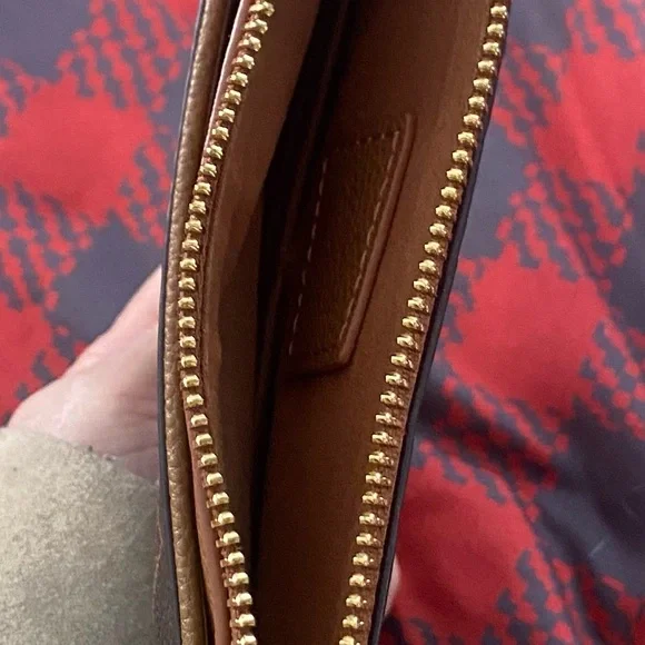 Designer Monogram Pouch wristlet wallet - Picture 4 of 9